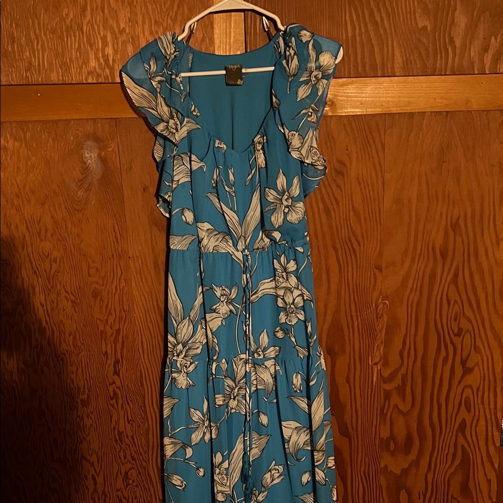 Floral Blue Dress